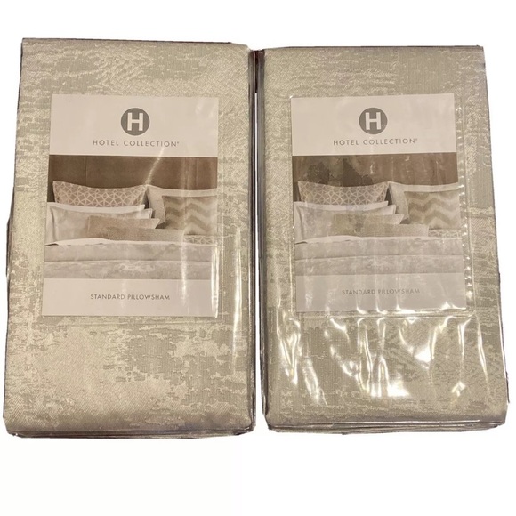 (2) Hotel Collection Interlattice Pillow Shams - Picture 1 of 6